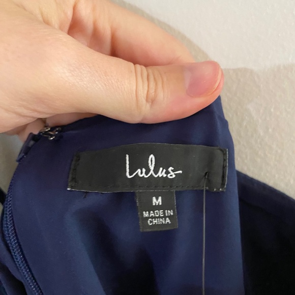 Lulus Desirable Dream Satin Jacquard Halter Neck Midi Dress - Picture 6 of 6